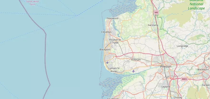 Map of the Blackpool area we cover